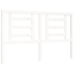 Berkfield Bed Frame With Headboard White 160X200 Cm Solid Wood - thumbnail 8
