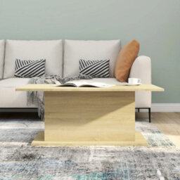 Berkfield Sturdy Coffee Table Sonoma Oak 102X55.5X40 Cm Engineered Wood - thumbnail 4