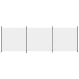 Berkfield 3-Panel Room Divider White 525X180 Cm Fabric - thumbnail 3