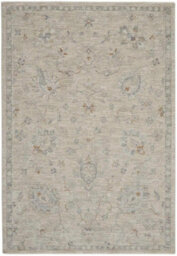 Light Grey Traditional Persian Bordered Floral Rug For Living Room Bedroom And Dining Room-119Cm X 180Cm - thumbnail 9