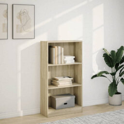 Berkfield Bookcase Sonoma Oak 60X24X109 Cm Engineered Wood - thumbnail 3