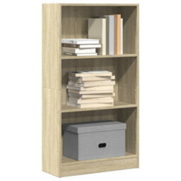 Berkfield Bookcase Sonoma Oak 60X24X109 Cm Engineered Wood - thumbnail 1