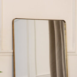 Melody Maison Large Brushed Gold Wall & Leaner Mirror 47Cm X 142Cm - thumbnail 3