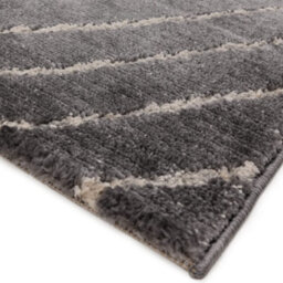 The Rug Edit Axel Ripple Charcoal Rug - 120X160Cm - thumbnail 5
