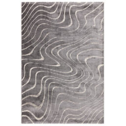 The Rug Edit Axel Ripple Charcoal Rug - 120X160Cm - thumbnail 2