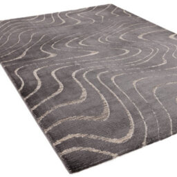 The Rug Edit Axel Ripple Charcoal Rug - 120X160Cm - thumbnail 4