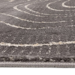 The Rug Edit Axel Ripple Charcoal Rug - 120X160Cm - thumbnail 8
