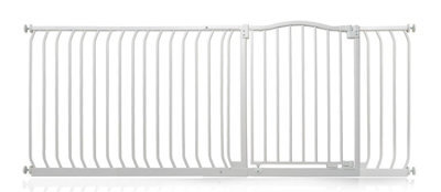 Bettacare Curved Top Dog Gate, 189Cm - 198Cm, Matt White, Pressure Fit Pet Gate For Dog And Puppy, Pet And Dog Barrier - image 1