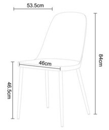 Core Products Aspen White 120Cm Rectangular Dining Table With 4 Black Plastic Duo Design Chairs - thumbnail 8