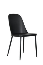 Core Products Aspen White 120Cm Rectangular Dining Table With 4 Black Plastic Duo Design Chairs - thumbnail 4