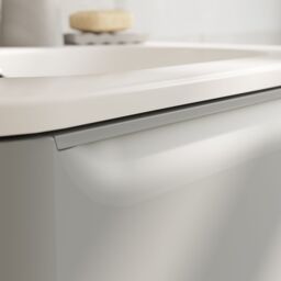 GoodHome Nevado Standard Matt Grey Wall-Mounted Bathroom Vanity Unit (H) 600mm (W) 600mm - thumbnail 9
