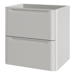 GoodHome Nevado Standard Matt Grey Wall-Mounted Bathroom Vanity Unit (H) 600mm (W) 600mm - thumbnail 1