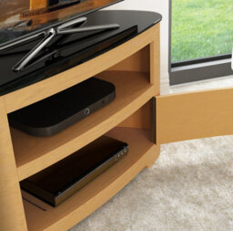 "Avf Affinity Blenheim Plus 80Cm Curved Tv Stand, For Tvs Up To 40"" - Oak" - thumbnail 5