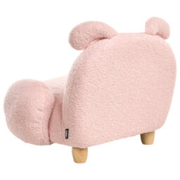 Beliani Kids Armchair Rabbit Kanna Boucle Pastel Pink - thumbnail 6