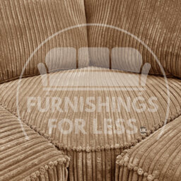 Furnishings For Less UK Bishop Coffee U Shaped Soft Fabric Jumbo Cord Detachable 5 Seater Large Sofa - thumbnail 2