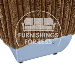 Furnishings For Less UK Bishop Coffee U Shaped Soft Fabric Jumbo Cord Detachable 5 Seater Large Sofa - thumbnail 6