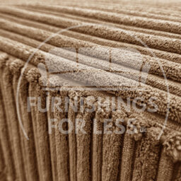 Furnishings For Less UK Bishop Coffee U Shaped Soft Fabric Jumbo Cord Detachable 5 Seater Large Sofa - thumbnail 3