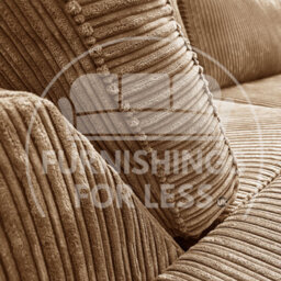 Furnishings For Less UK Bishop Coffee U Shaped Soft Fabric Jumbo Cord Detachable 5 Seater Large Sofa - thumbnail 4