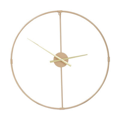 Orsina Wall Clock With Gold Finish Metal Open Frame - image 1