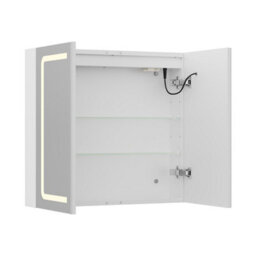 Thehotsale 2 Door Wall Mounted Bathroom Mirror Cabinet With Led And Shaver Socket - thumbnail 5