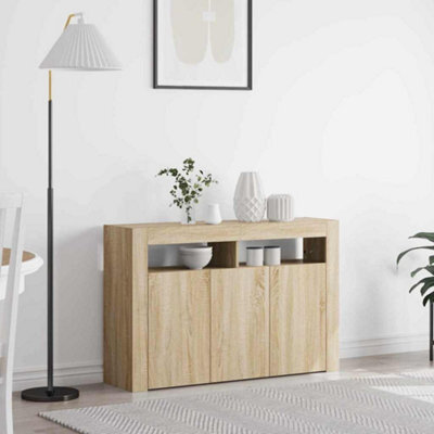 Berkfield Sideboard Sonoma Oak Engineered Wood 116 X 30 X 75 Cm Sideboard - image 1