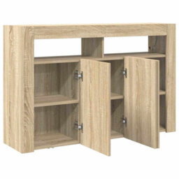 Berkfield Sideboard Sonoma Oak Engineered Wood 116 X 30 X 75 Cm Sideboard - thumbnail 5