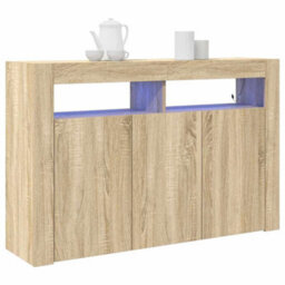 Berkfield Sideboard Sonoma Oak Engineered Wood 116 X 30 X 75 Cm Sideboard - thumbnail 3