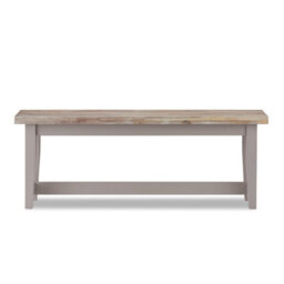 Statement Furniture Florence Bench, Wooden Dining Bench 120Cm  - Truffle - thumbnail 2