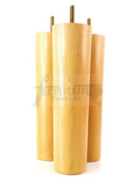 L&F Turned Wood Legs Oak Stain 230mm High Set Of 4 Replacement Furniture Bun Feet Settee Chairs Sofas Footstools M10 Pkc148 - thumbnail 7