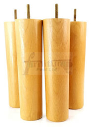 L&F Turned Wood Legs Oak Stain 230mm High Set Of 4 Replacement Furniture Bun Feet Settee Chairs Sofas Footstools M10 Pkc148 - thumbnail 6