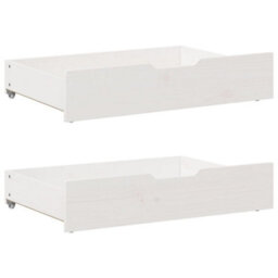 Berkfield Daybed With Trundle And Drawers Without Mattress White 80X200 Cm - thumbnail 5