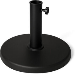 Keplin 20Kg Plain Black Effect Parasol Base Heavy Duty Metal Garden Patio Furniture Stand For Umbrella, Canopy, Gazebo, Awning