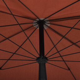 Berkfield Durable Garden Parasol With Pole 200X130 Cm Terracotta - thumbnail 5
