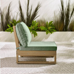 Furniturebox Brisa Wooden Garden  Sofa Set - Solid Wood 8 Seat Corner L-Shaped Sofa & Coffee Table - Green Patio Outdoor Sofa Set - thumbnail 9
