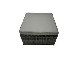 Fimous 9 Seater Outdoor Garden Furniture Set Wicker Pe Rattan Corner Sofa Set With Square Coffee Table 2 Big Footstool Dark Grey - thumbnail 7
