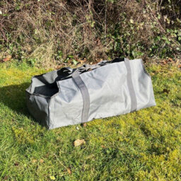 Selections Canvas Log Carrier Firewood Bag In French Grey - thumbnail 5
