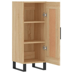 Berkfield Sideboard Sonoma Oak 34.5X34X90 Cm Engineered Wood - thumbnail 6