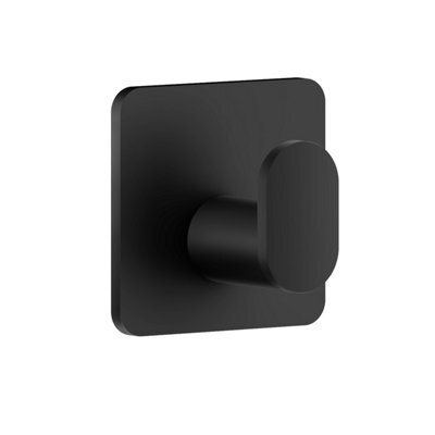 Beslagsboden - Cube Single Hook Mini. Black. Self-Adhesive.