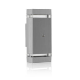 Auraglow Dusk Till Dawn Sensor Double Up & Down Wall Light - Thruxton - Silver - Fitting Only - thumbnail 4