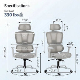 Mesh Back Desk Chair High Back Meeting Room Chair Mesh Seat Swivel Office Chair - thumbnail 2