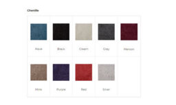 Comfy Deluxe 6Ft Purple Chenille 3 Panel Floorstanding 54Inch Headboard - thumbnail 2