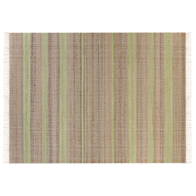 Beliani Rug Talpur Light Green 160 X 230 Cm Jute - image 1