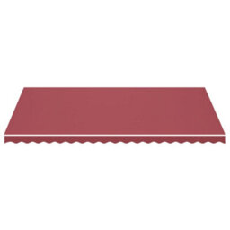 Berkfield Replacement Fabric For Awning Burgundy Red 5X3 M - thumbnail 3