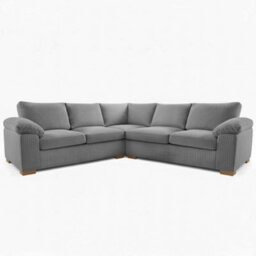 Amalfi Large Corner Sofa Grey Fullback