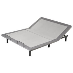 Beliani Electric Adjustable Bed Base Brunoy 160 X 200 Cm (Eu King Size) Grey - thumbnail 1