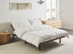 Beliani Electric Adjustable Bed Base Brunoy 160 X 200 Cm (Eu King Size) Grey - thumbnail 2