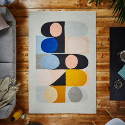 Multicolor Geometric Luxurious Modern Wool Rugfor Bedroom & Living Room-150Cm X 230Cm - thumbnail 3