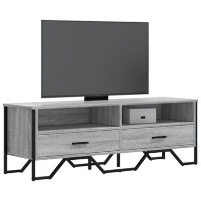 Vidaxl Tv Cabinet Grey Sonoma 122X34X41 Cm Engineered Wood - image 1