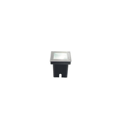 Ideal Lux Park 1 Light Square Recessed Spotlight Steel Ip65, G9