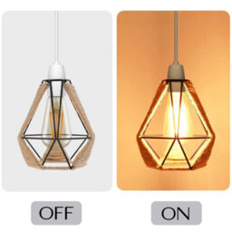 2 Pack Lamp Shade For Ceiling Easy Fit Pendant Lightshade Lampshade Living Room Lamp 130mm Shade Width - thumbnail 7